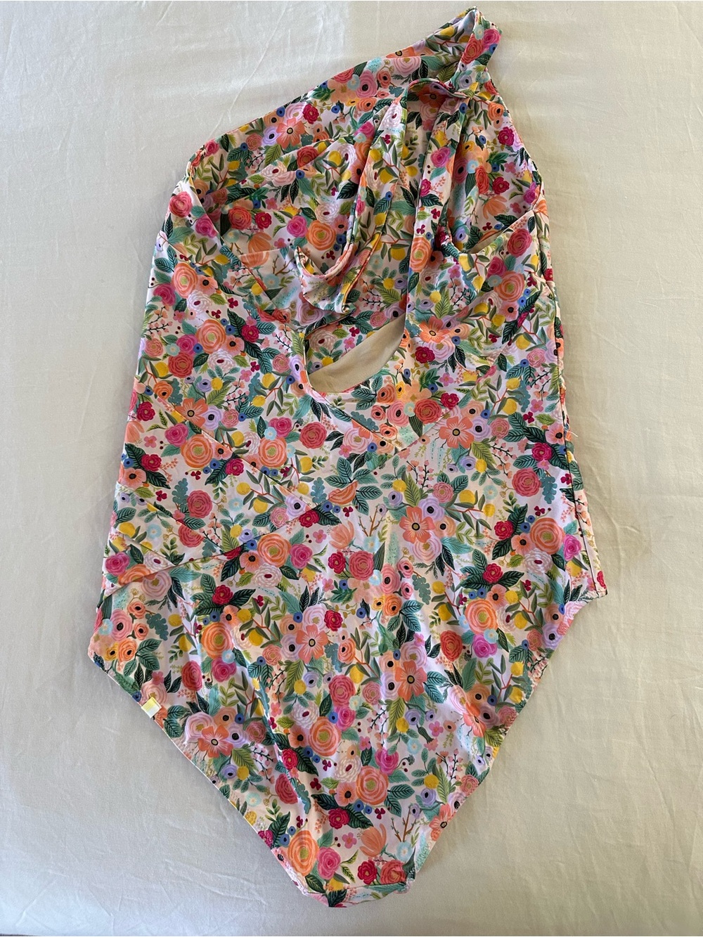 Summersalt x Rifle Paper Co Floral Sidestroke One Piece Swimsuit 16 EUC - Picture 7 of 8